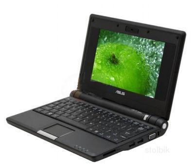 Чёрный Asus Eee/512Mb/4Gb/TFT 7"/WiFi/Card/Web/Полный комплект - Россия